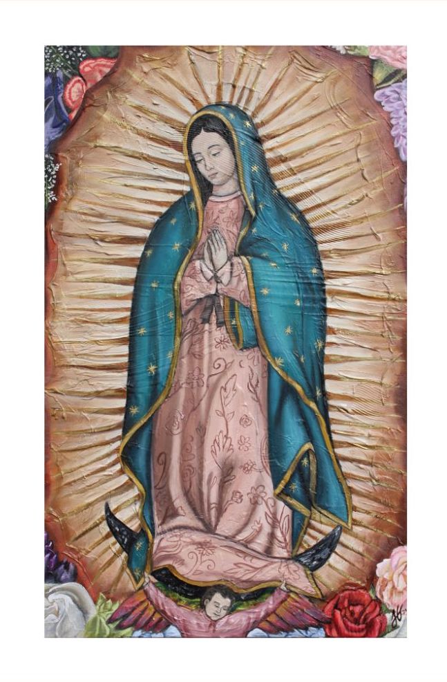Print Intervenido Virgen de Guadalupe