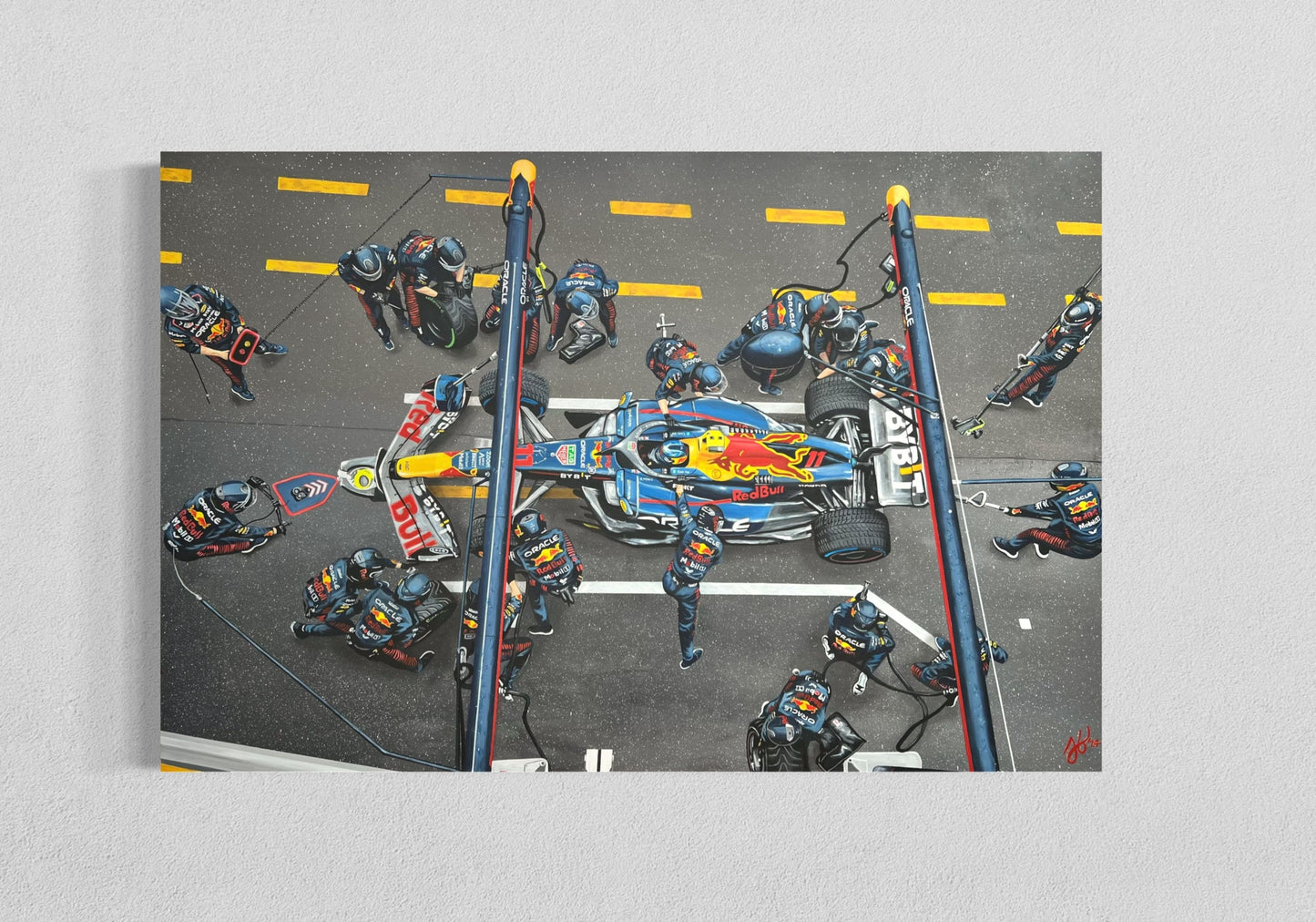 Checo Perez Pit Stop